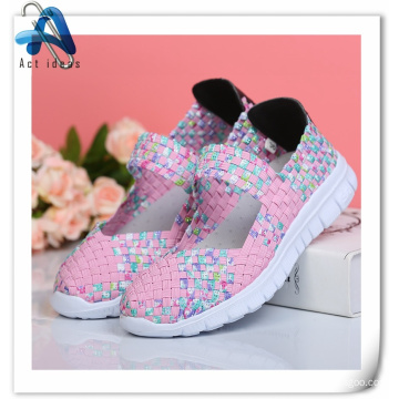 Anti-Slip Ladies Shoes Women Flats Woven Shoes